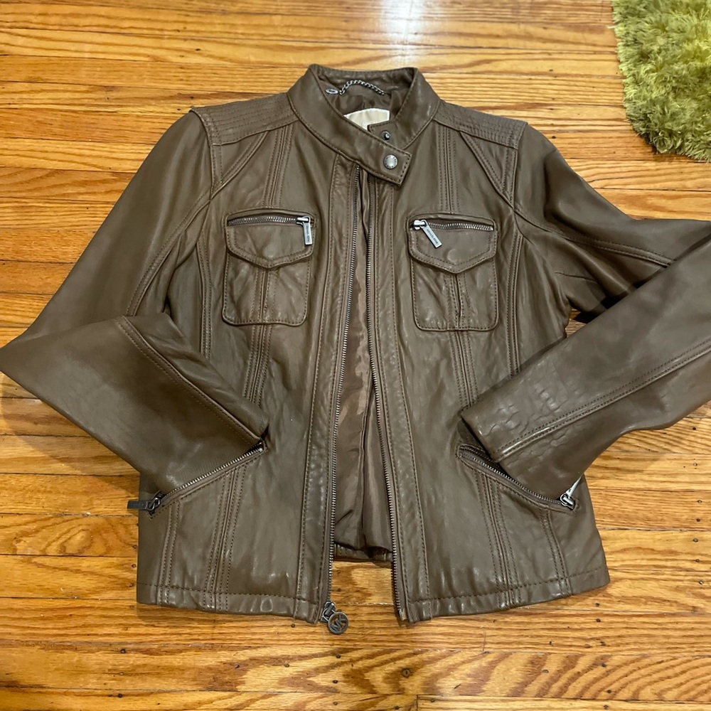 Michael Kors Motorcycle Leather Jacket
